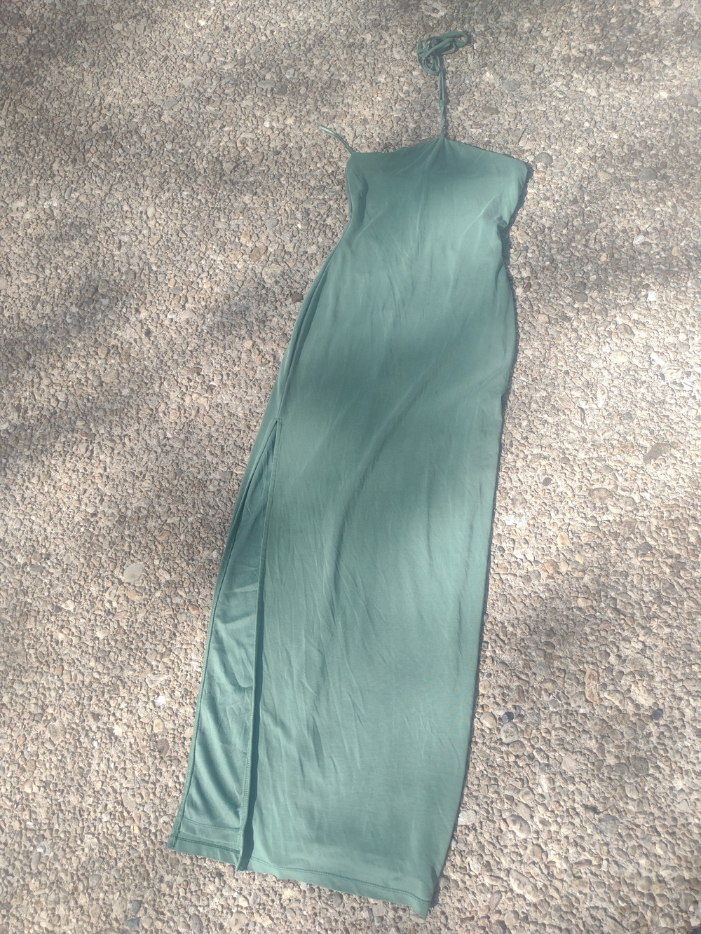 Bar III Sage Green Slip Maxi Dress
